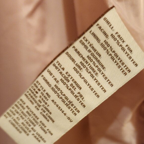 Koolaburra by UGG Shacket 1X Blush Faux Sherpa with Button Off Hood Poly. Lining - Picture 15 of 16